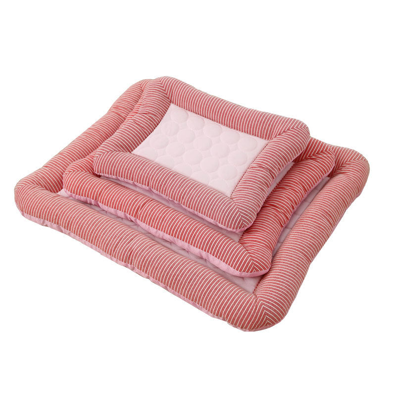 Pet Cooling Pad Bed Pink Size Options