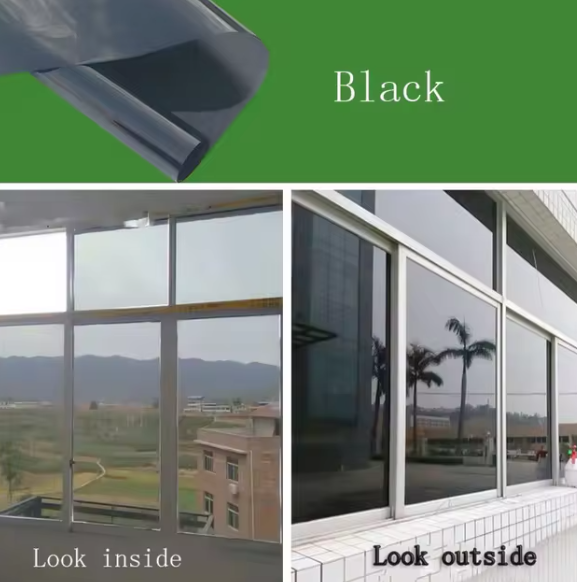 Window Sun Protector Tint Black One-way