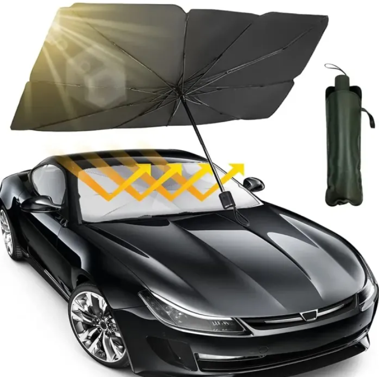 Car Sunshade in use