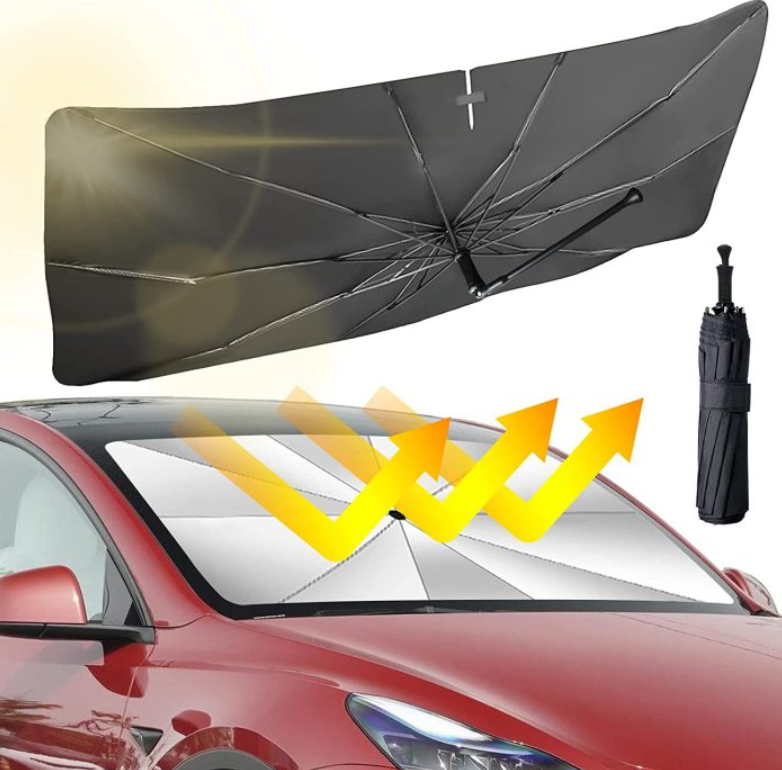 Car Sunshade in use