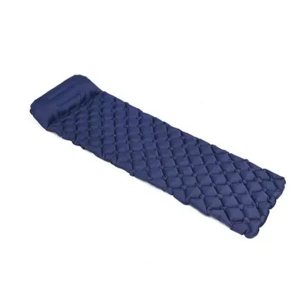 Outdoor  Inflatable Air Mattress Dark Blue